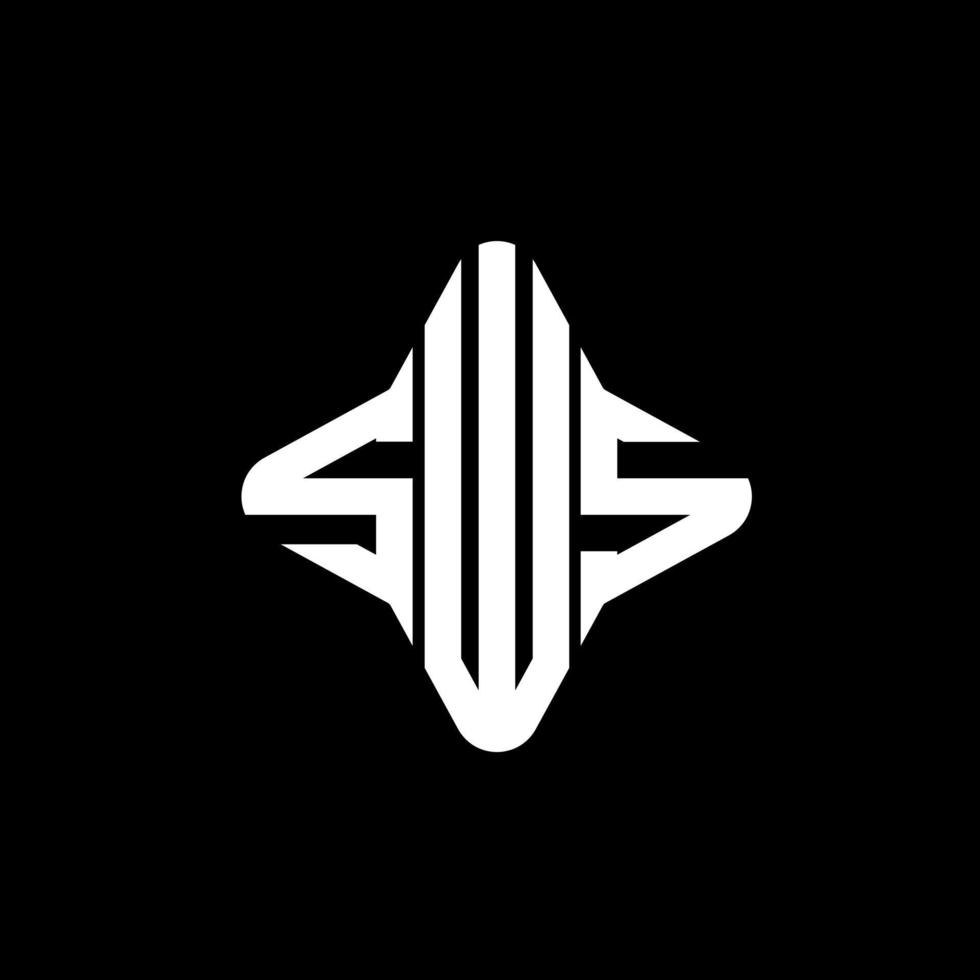 SWS letter logo creative design with vector graphic