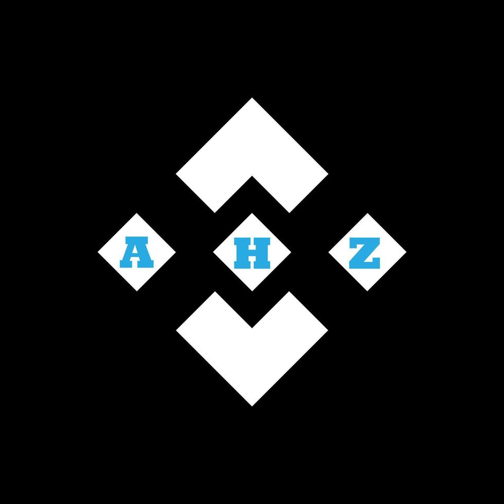 AHZ letter logo abstract creative design. AHZ unique design vector