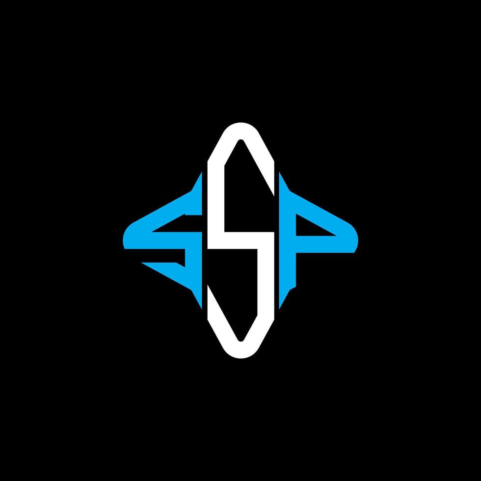 SSP letter logo creative design with vector graphic