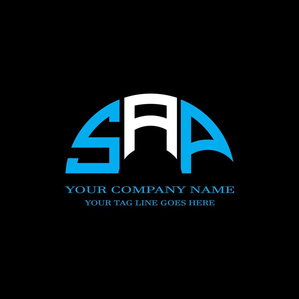 SAP letter logo creative design with vector graphic