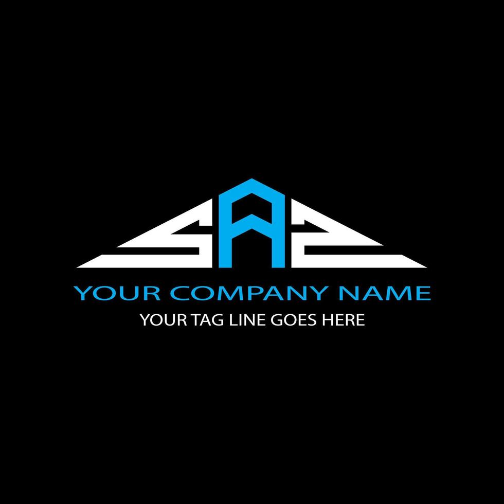 SAZ letter logo creative design with vector graphic