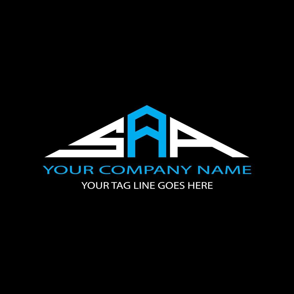 SAA letter logo creative design with vector graphic
