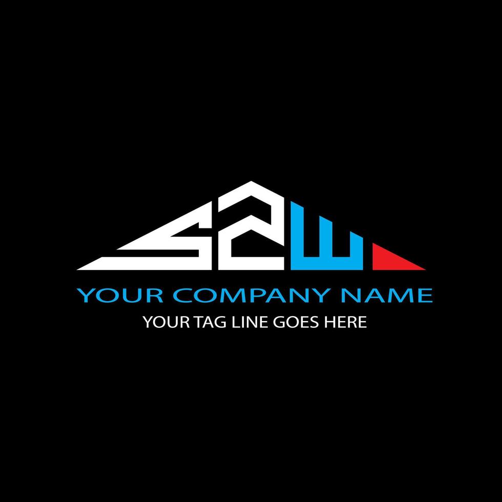 SZW letter logo creative design with vector graphic