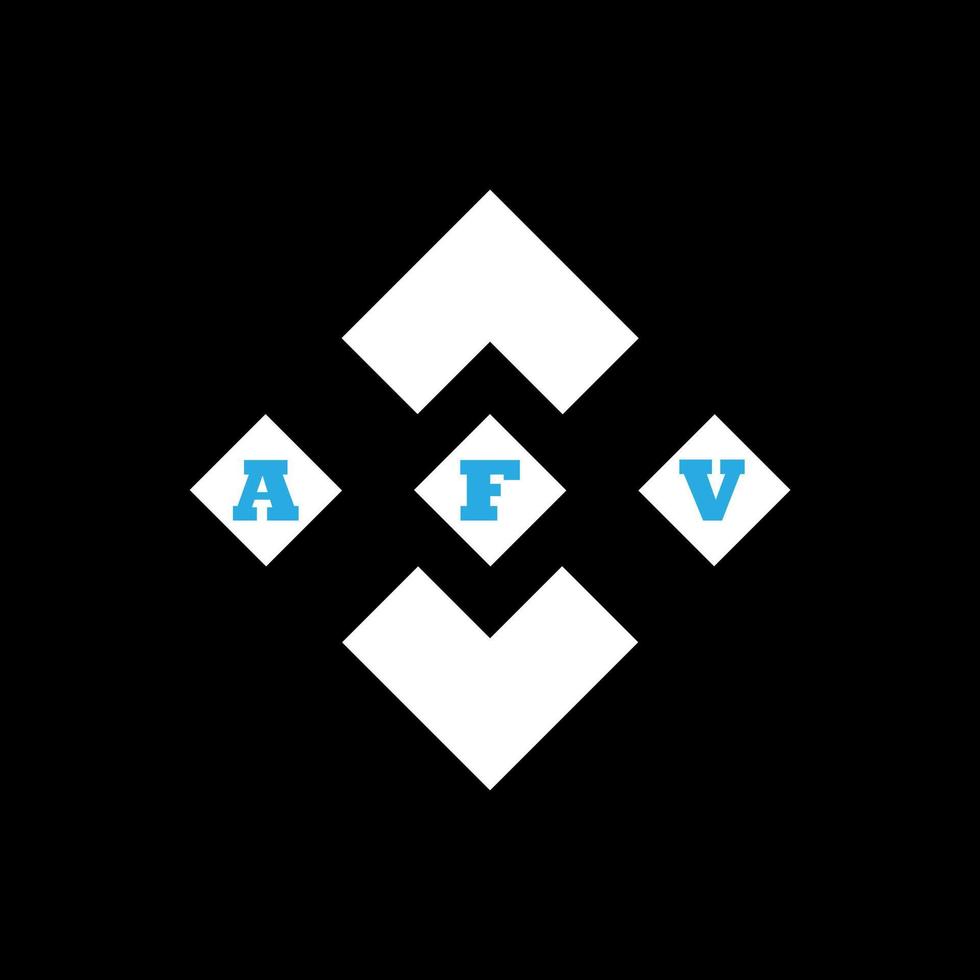 AFV letter logo abstract creative design. AFV unique design vector