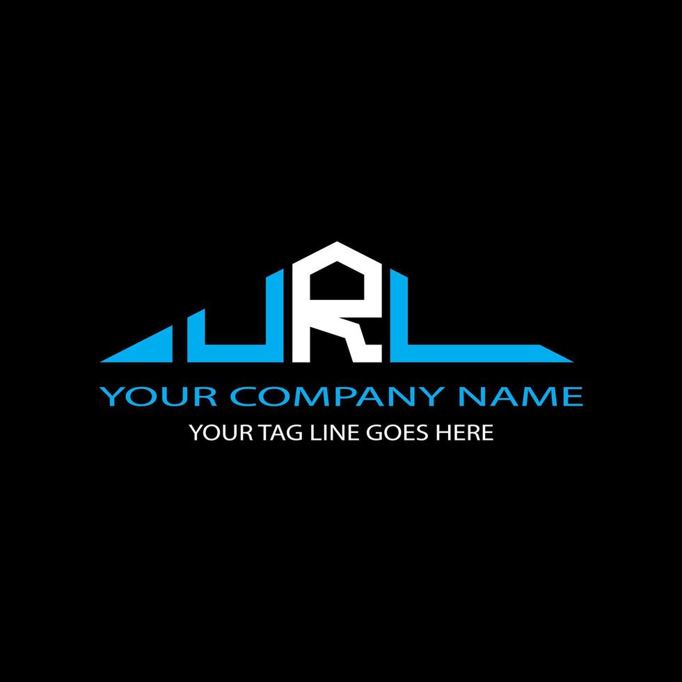 URL letter logo creative design with vector graphic
