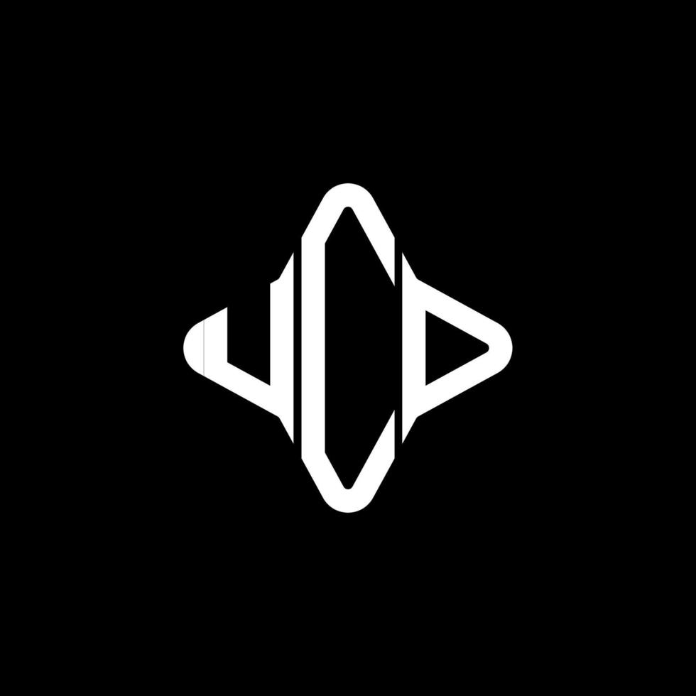 UCD letter logo creative design with vector graphic