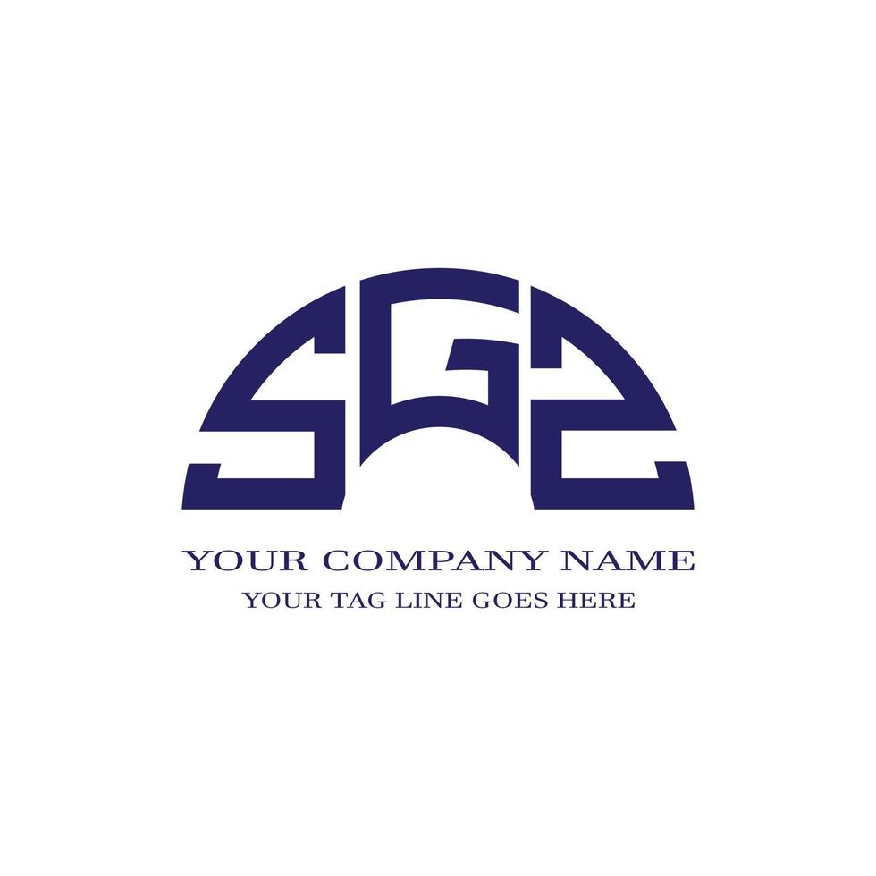 SGZ letter logo creative design with vector graphic