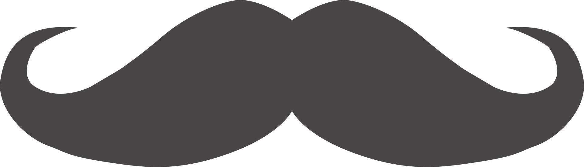 Italy mustache icon. Italy mustache symbol. flat style. vector
