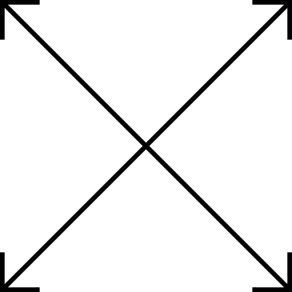 four arrows icon. four arrows sign. black arrow synmbol. vector