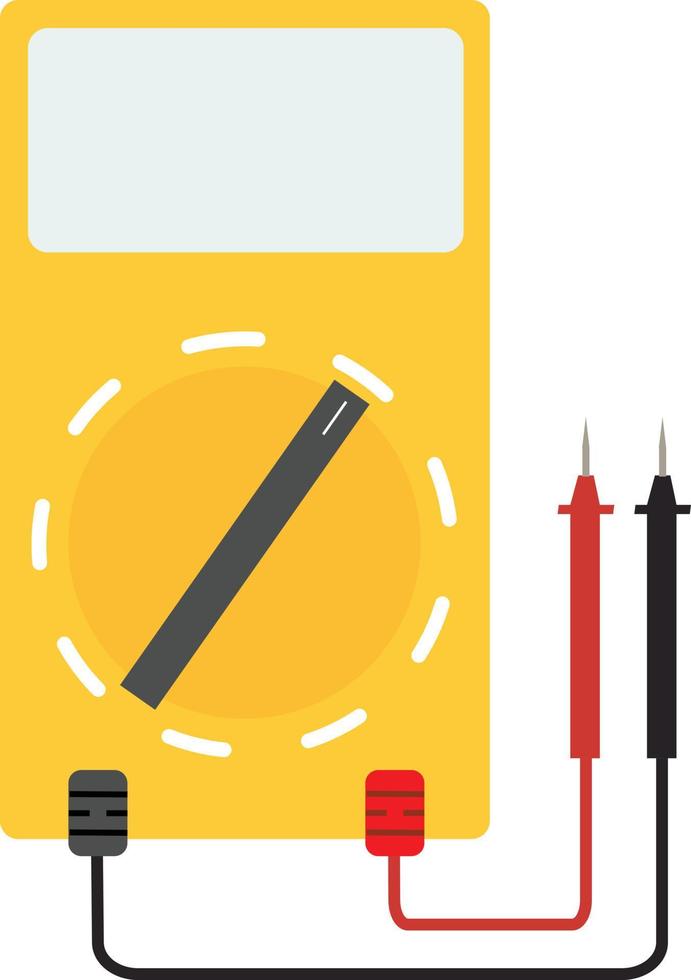 digital multimeter. electrical measuring instrument. simple digital multimeter sign. vector