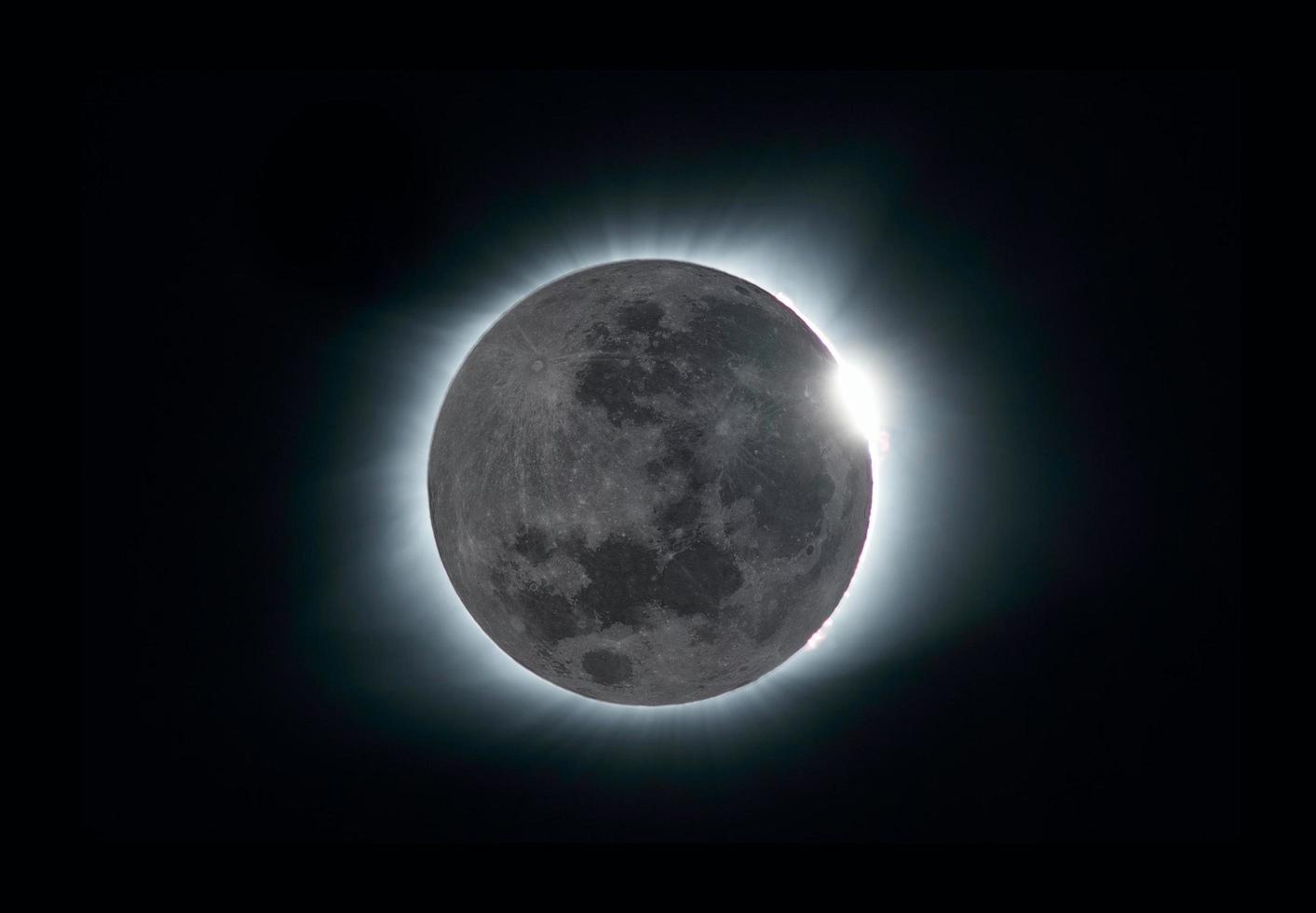 The Moon and deep space photo