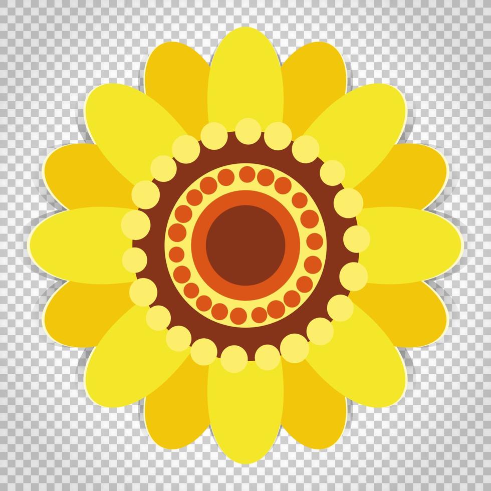 Icon of flower, vector floral symbol.