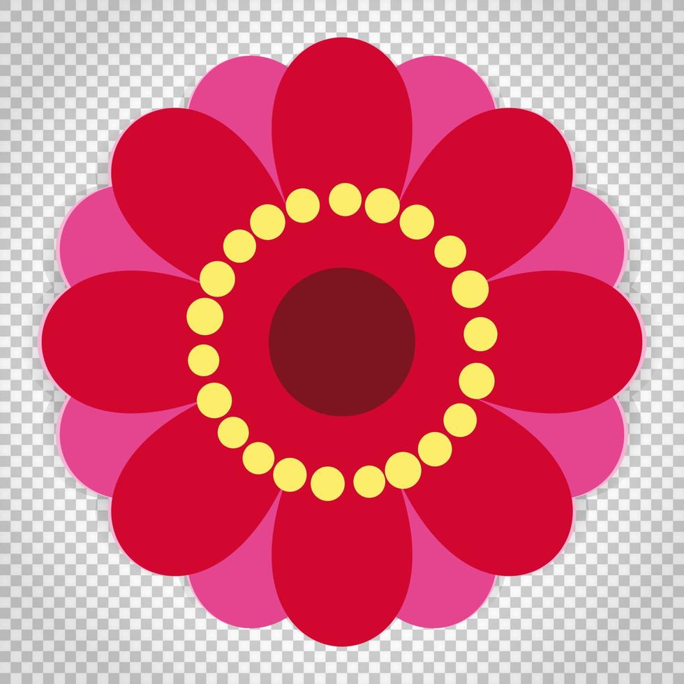 Icon of flower, vector floral symbol.