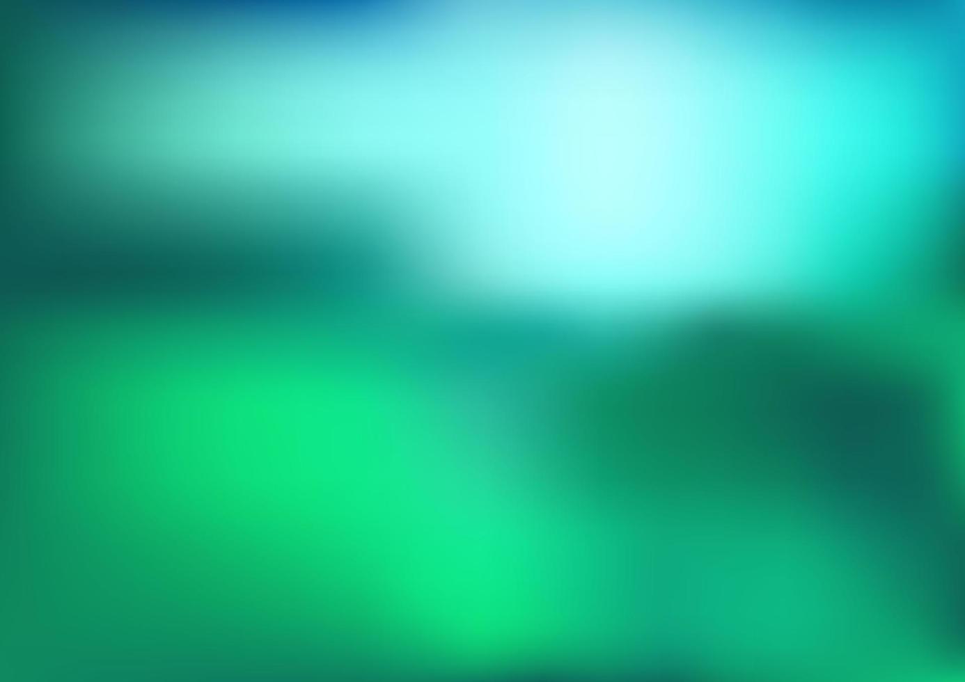 Nature background with blurred abstract blue sky end green grass. Abstract natural light for spring summer design, ecology backdrop. A4 format. Vector illustration.