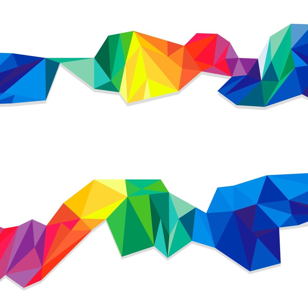 Abstract triangle geometric wave stripes on a white background. Vector polygonal pattern for your design.