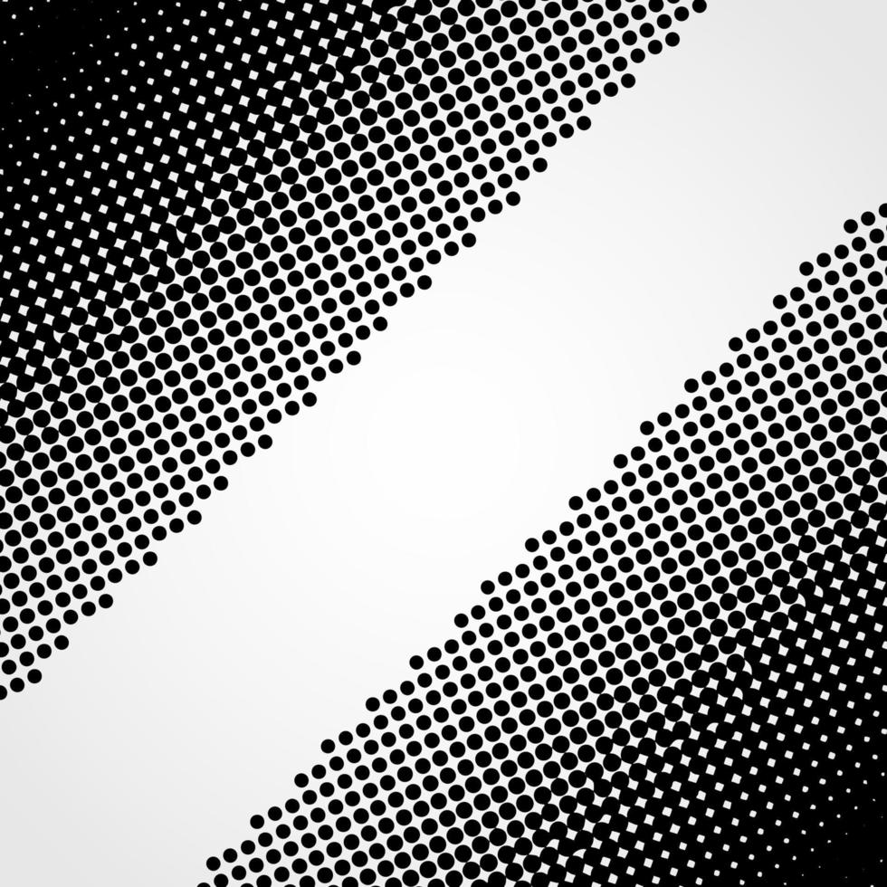 Halftone abstract vector black dots design element isolated on a white background.