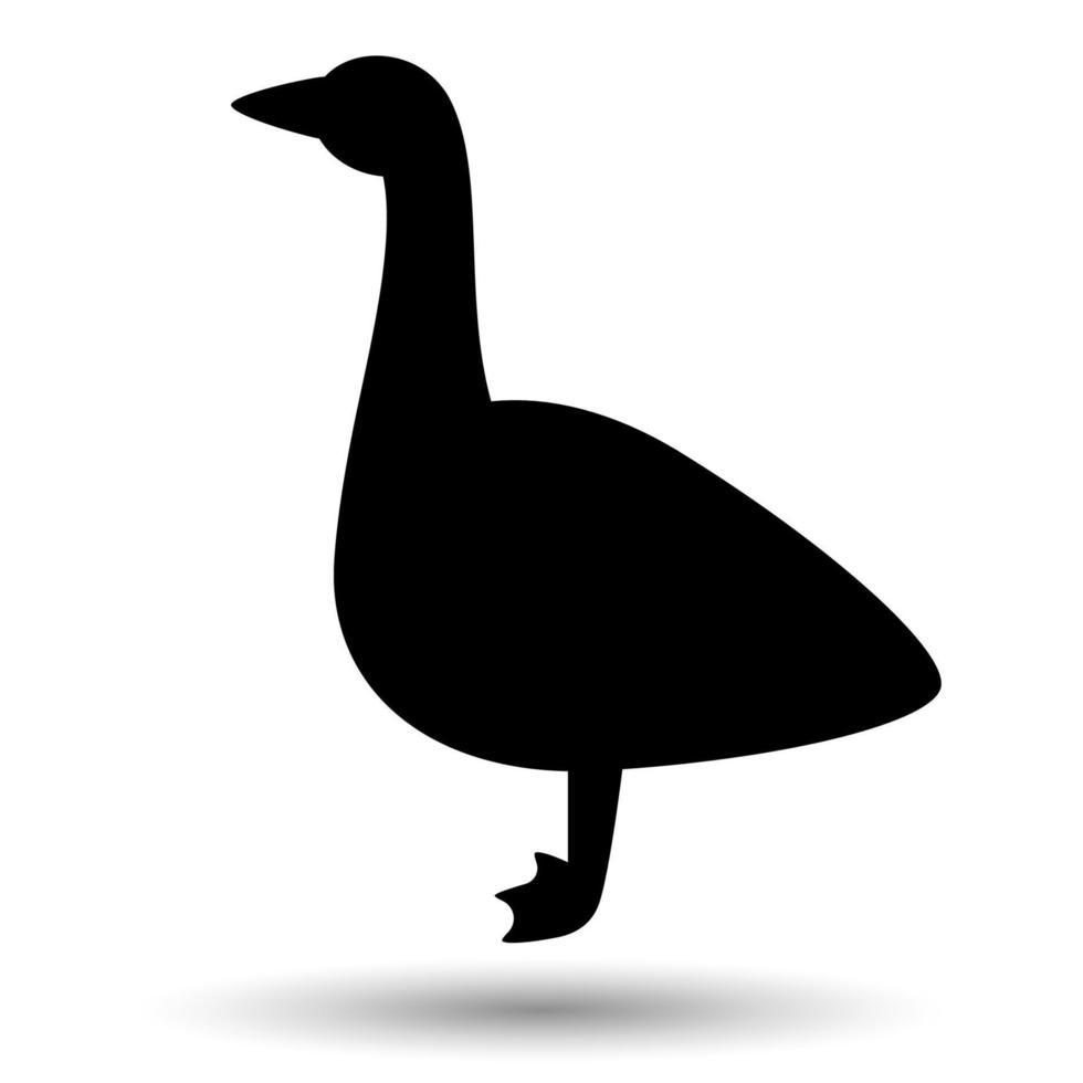 Goose icon isolated on a white background. vector