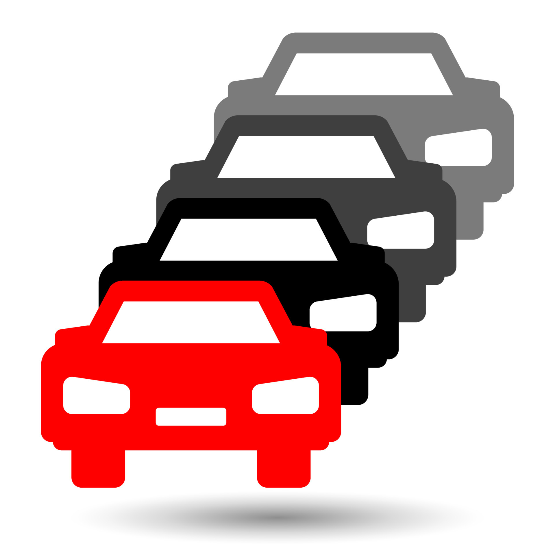 Traffic jam icon isolated on a white background. 8468558 Vector Art at Vecteezy
