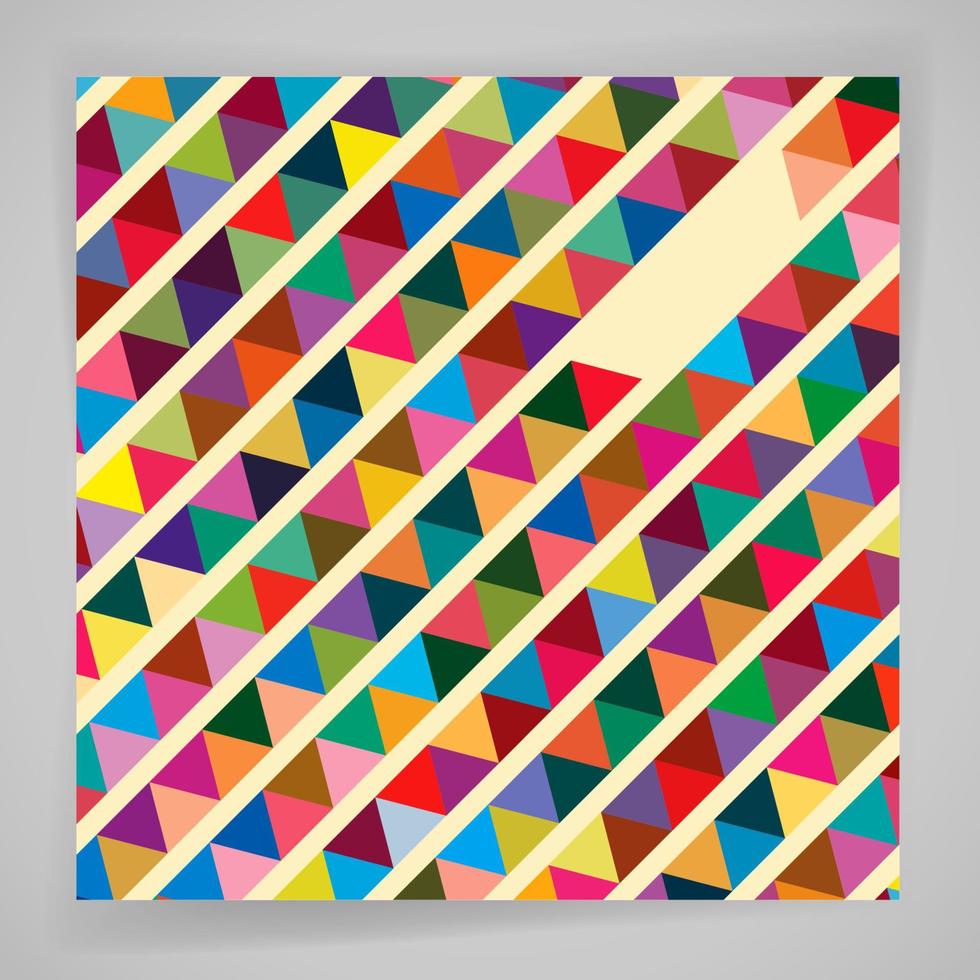 Multicolor abstract bright background with triangles. Elements for design. Eps10. vector