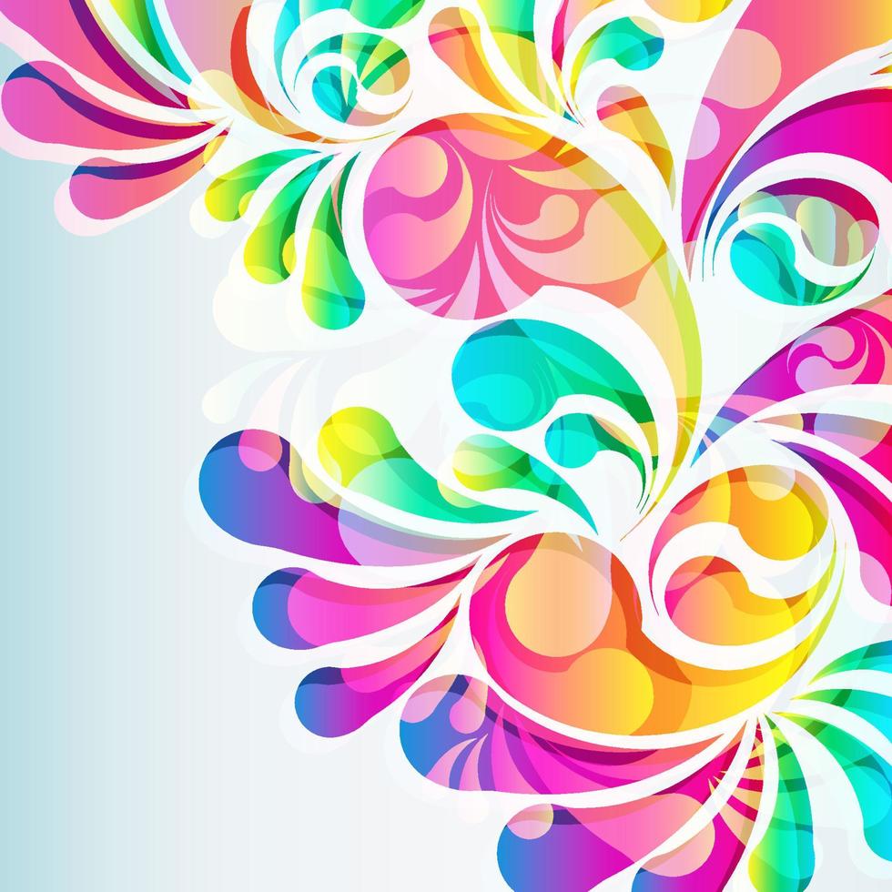 Abstract colorful arc-drop background. Vector. vector