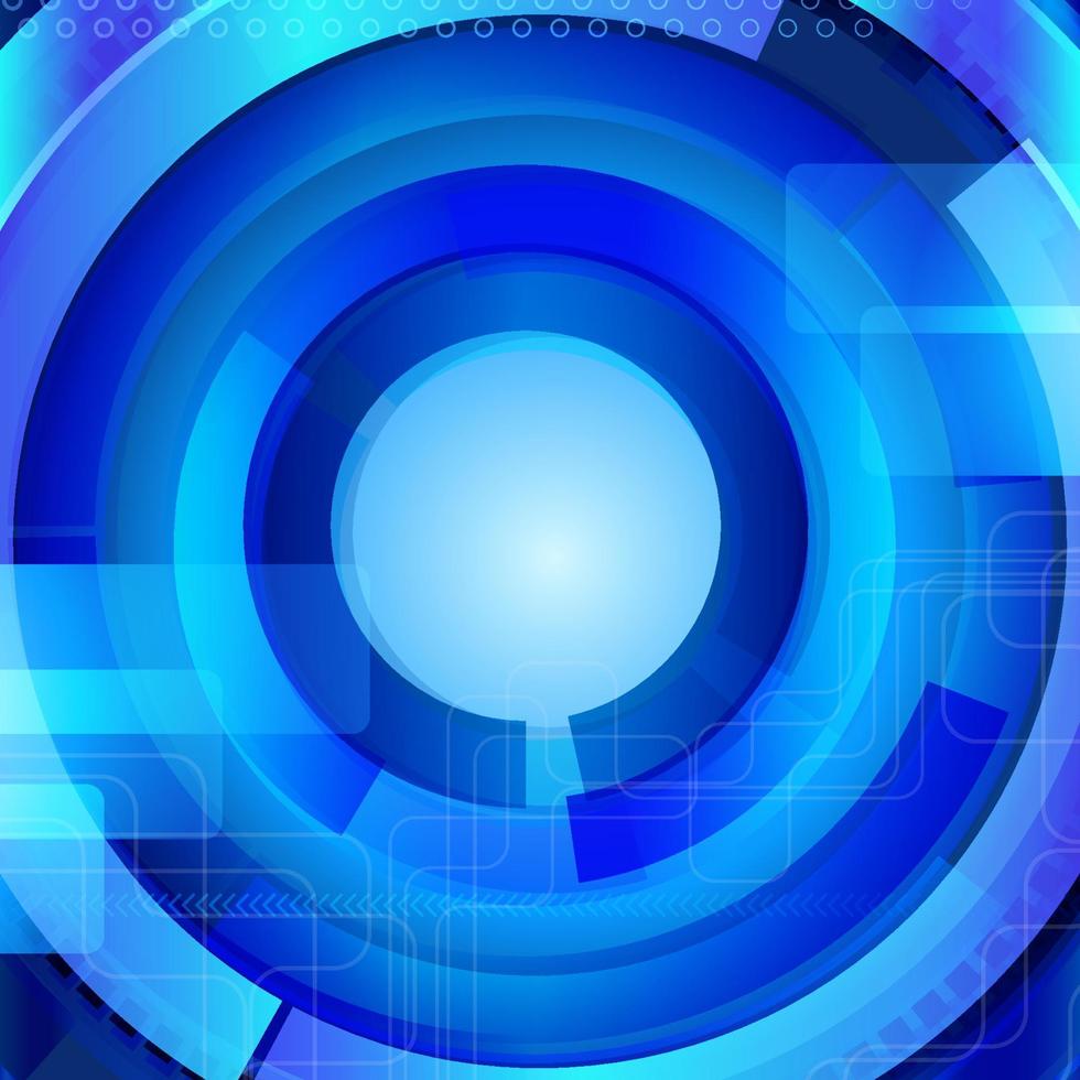 Abstract blue background with techno elements. vector