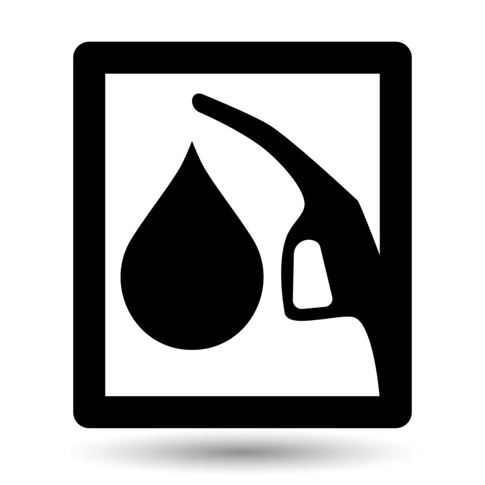 Fuel nozzle vector icon isolated on a white background. 8468796 Vector
