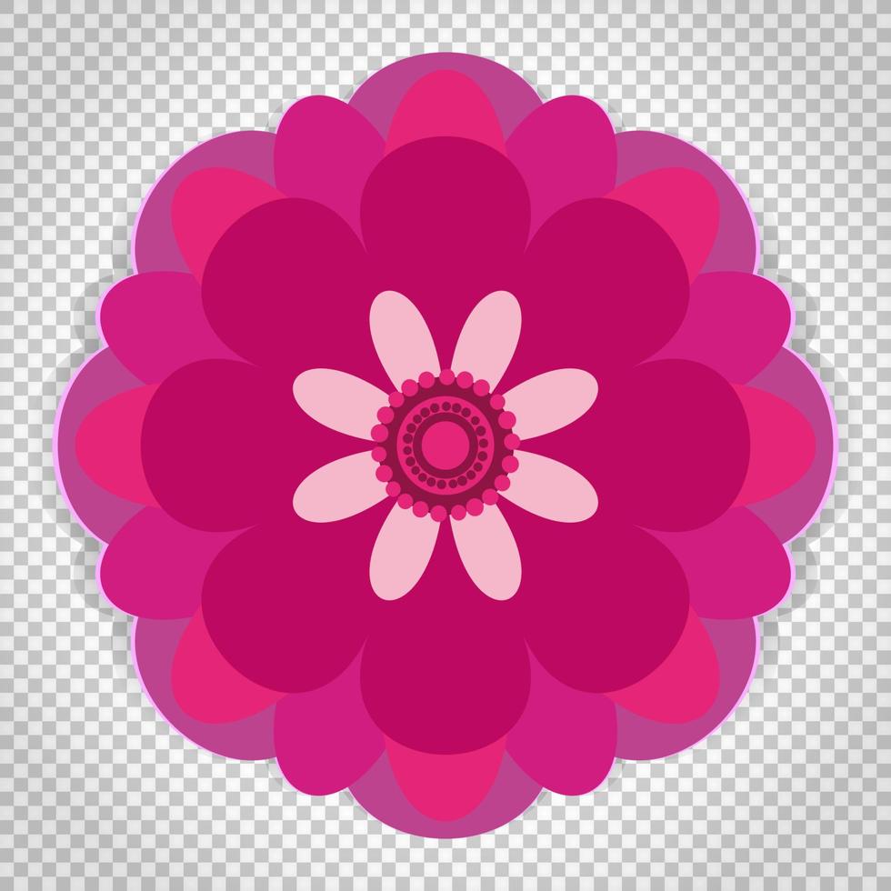 Icon of flower, vector floral symbol.