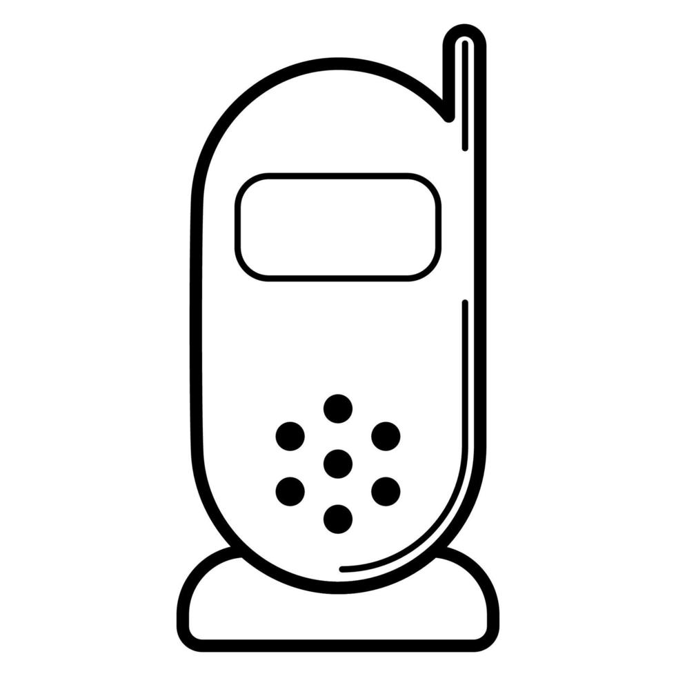 Baby monitor. Baby icon on a white background, line vector design.
