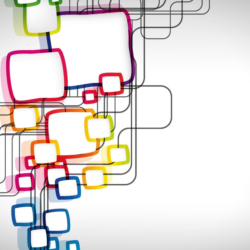 Abstract background with rounded frames. vector