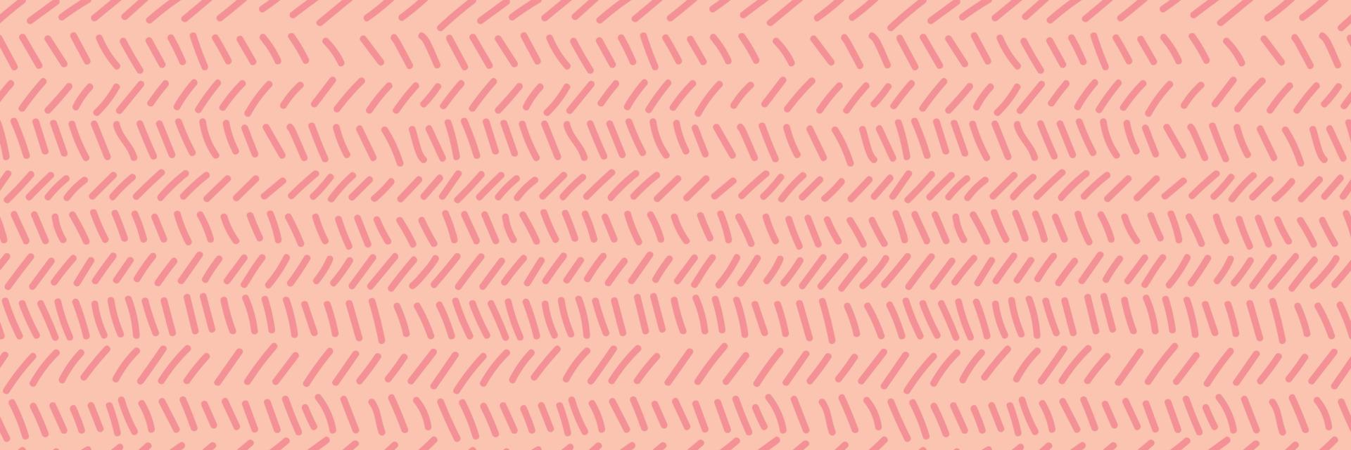 Hand drawn zig zag lines seamless pattern. Doodle broken line endless wallpaper. vector