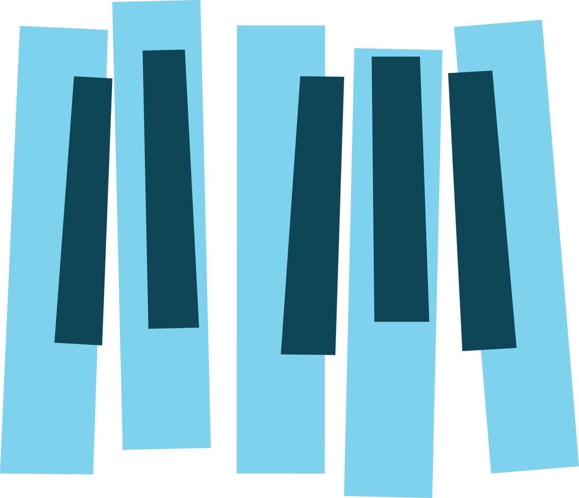 Piano keyboard icon on white background. vector