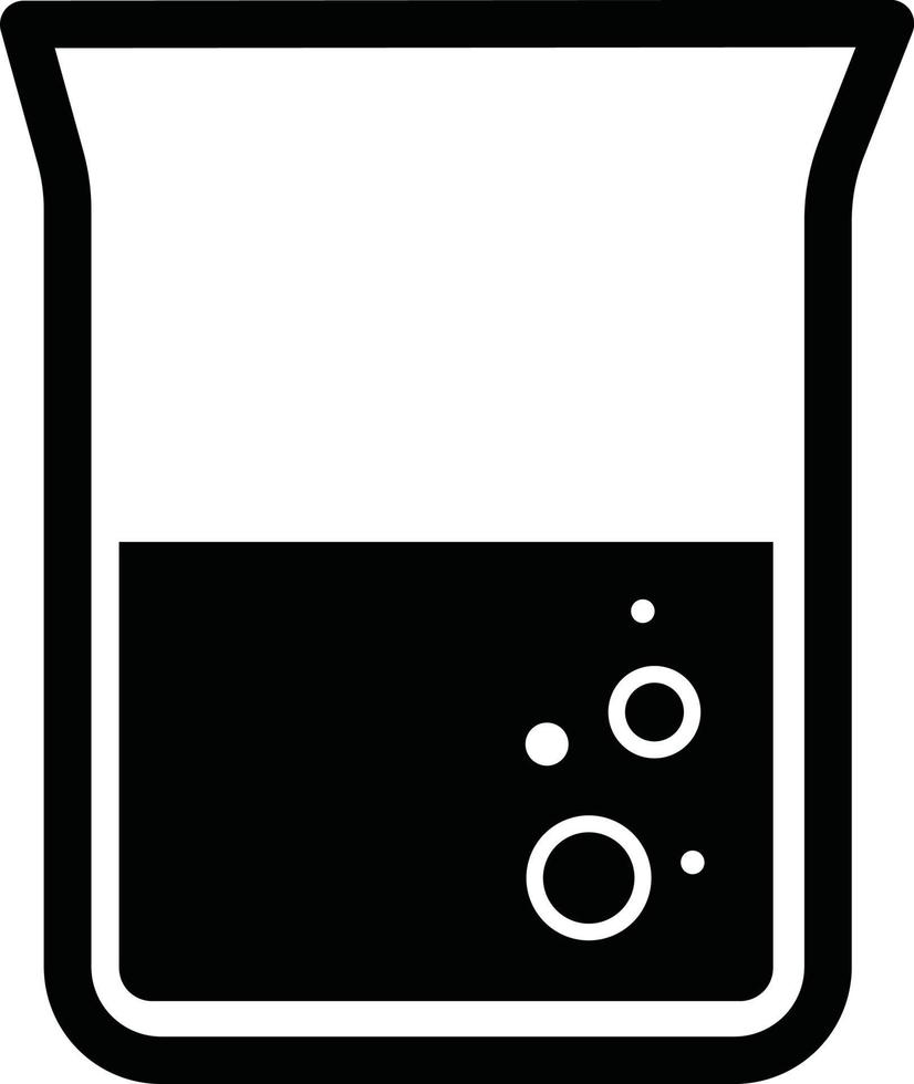 Beaker icon on white background. vector