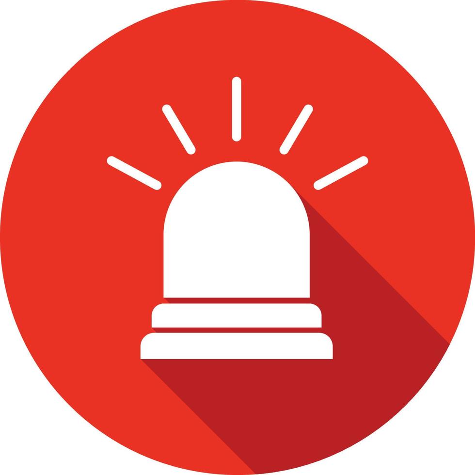Emergency siren icon on white background. vector