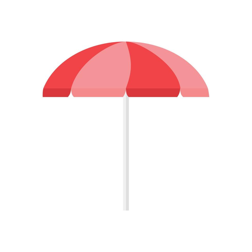 Beach umbrella icon on white background. vector