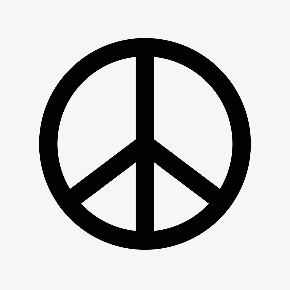 Peace icon on white background. vector