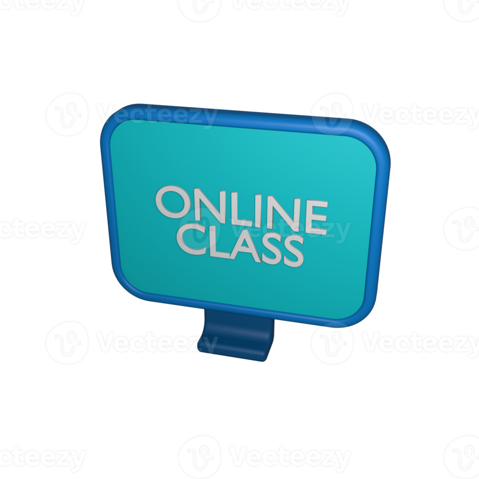 online class monitor pc web digital png