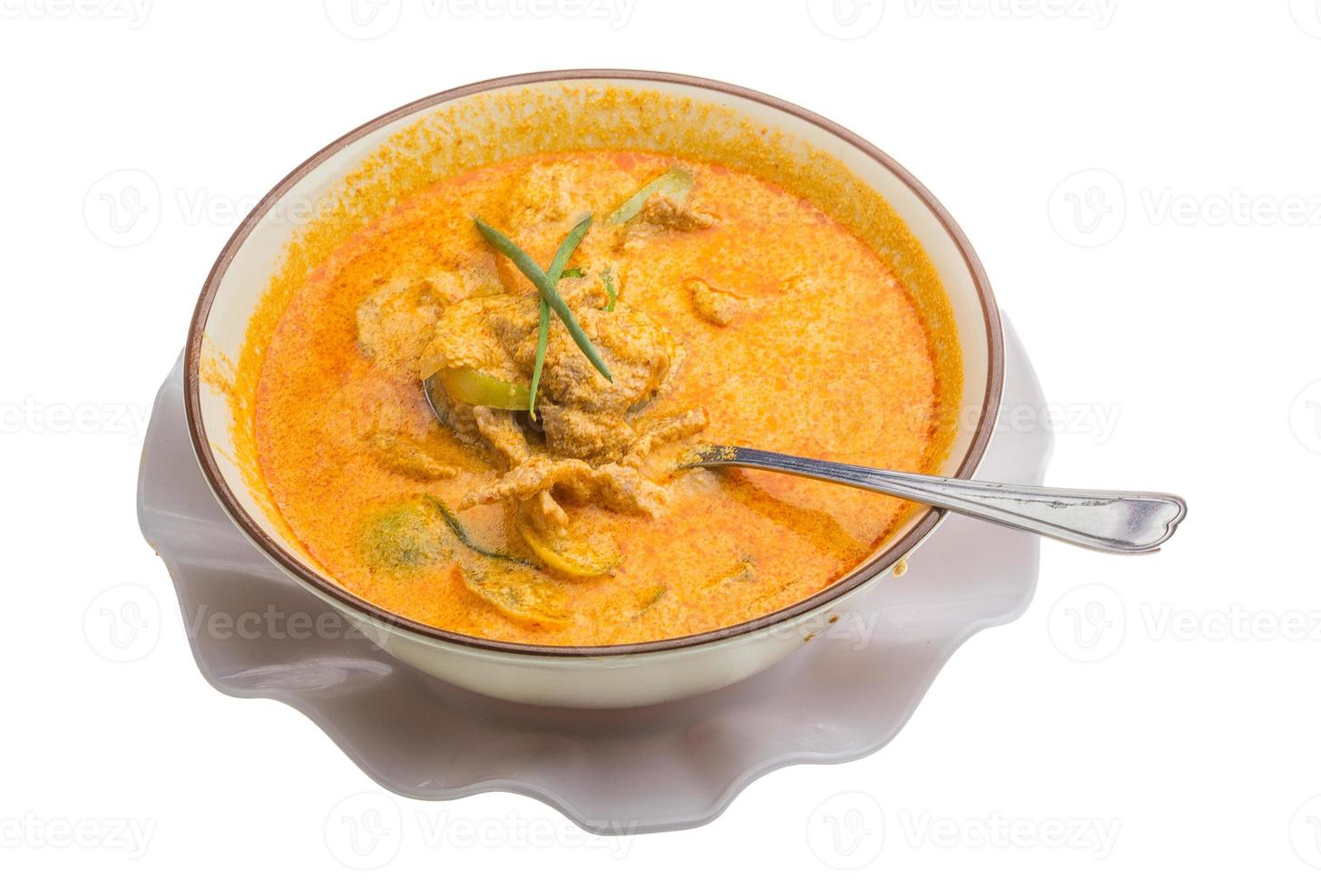 Red curry with pork photo