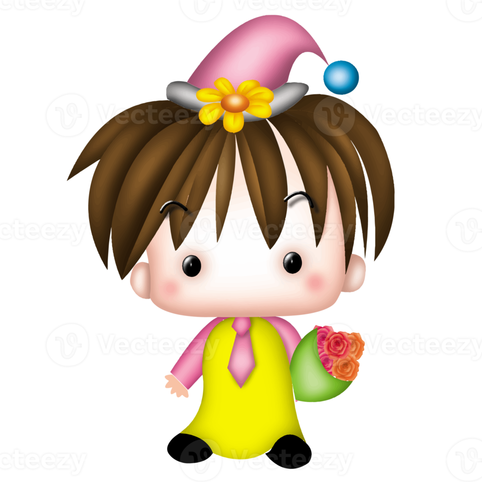boy Anime Cute Character Cartoon Emotion Illustration, ClipArt Drawing  Kawai Manga Design Art png