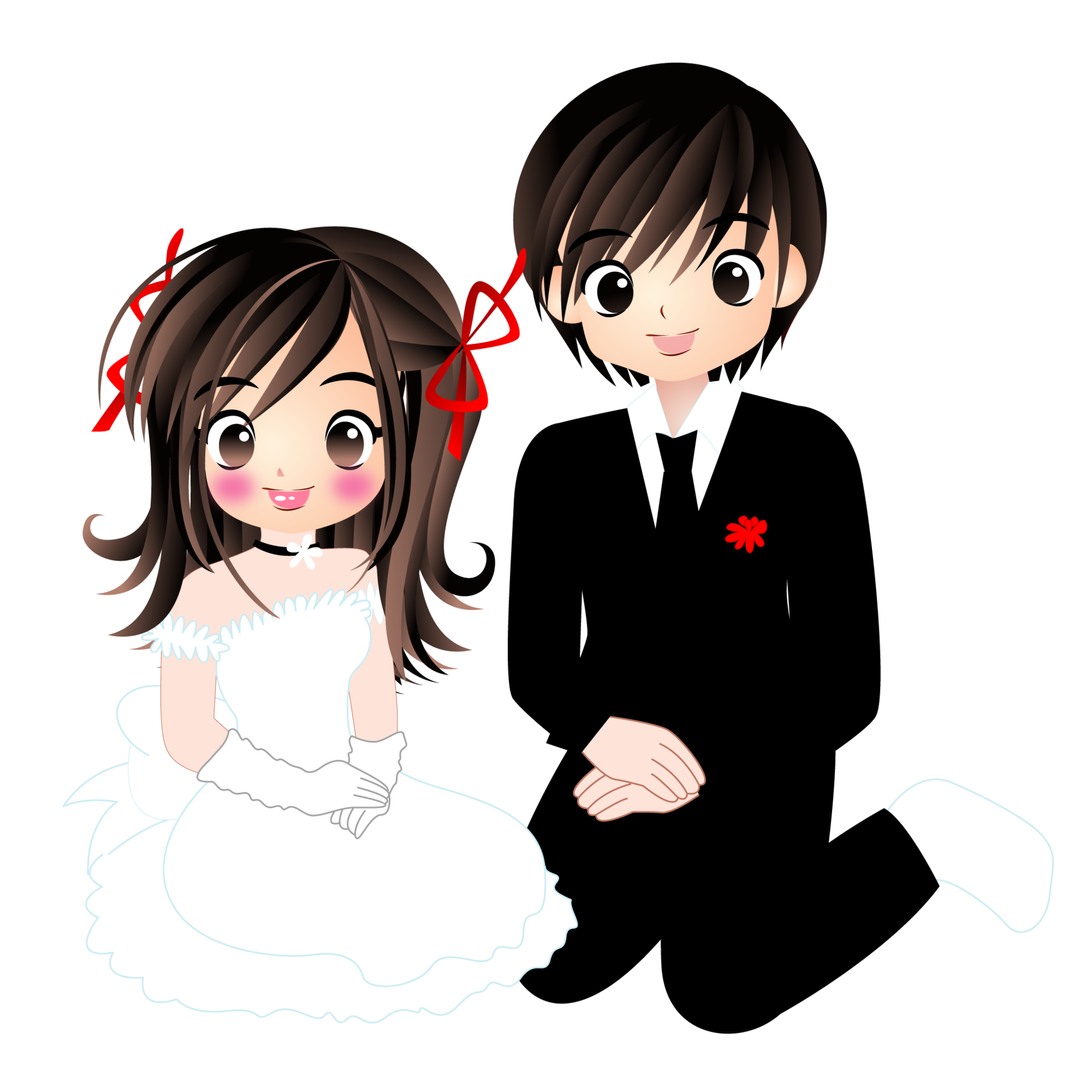 Free wedding Anime Cute Character Cartoon Emotion Illustration, ClipArt  Drawing Kawai Manga Design Art 8470173 PNG with Transparent Background
