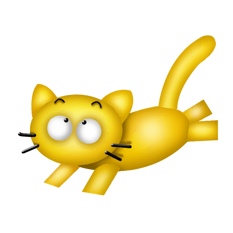 gato personagem fofo ilustração dos desenhos animados clipart desenho arte de design de mangá anime kawaii png