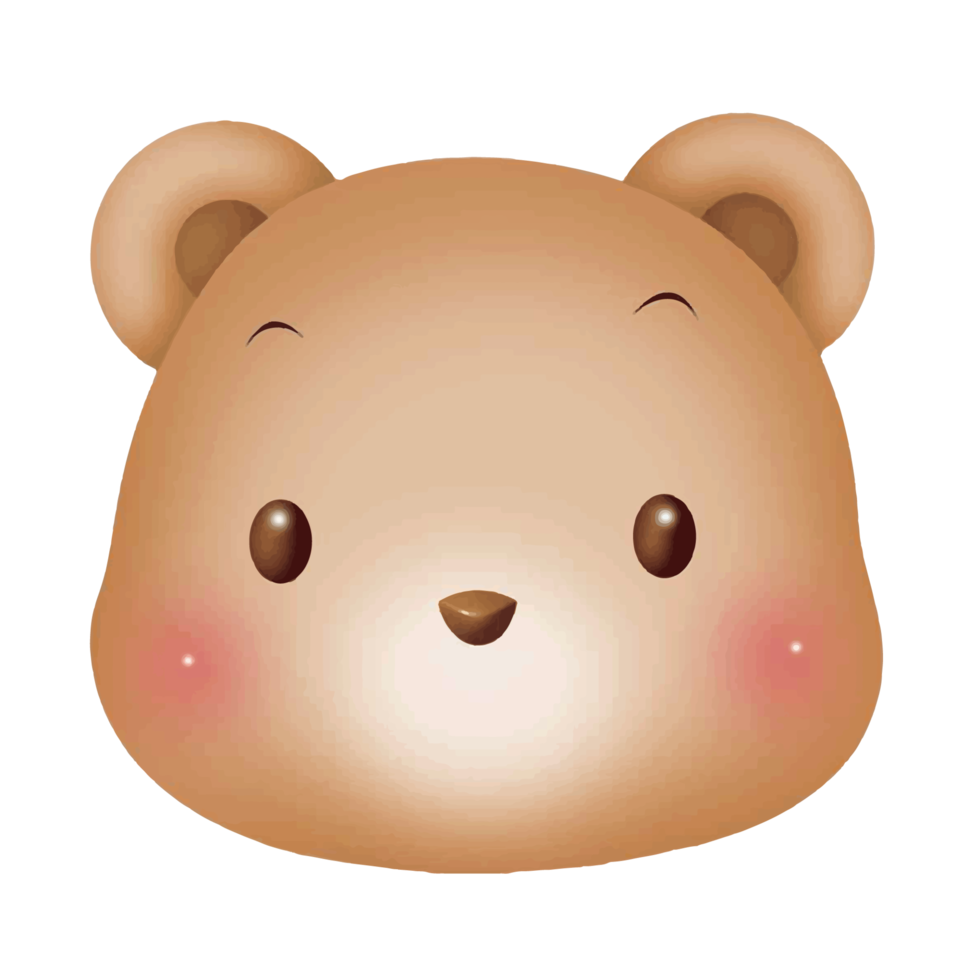 Baixe Urso Kawaii Adorável com Roupa Estilo Anime PNG - Creative