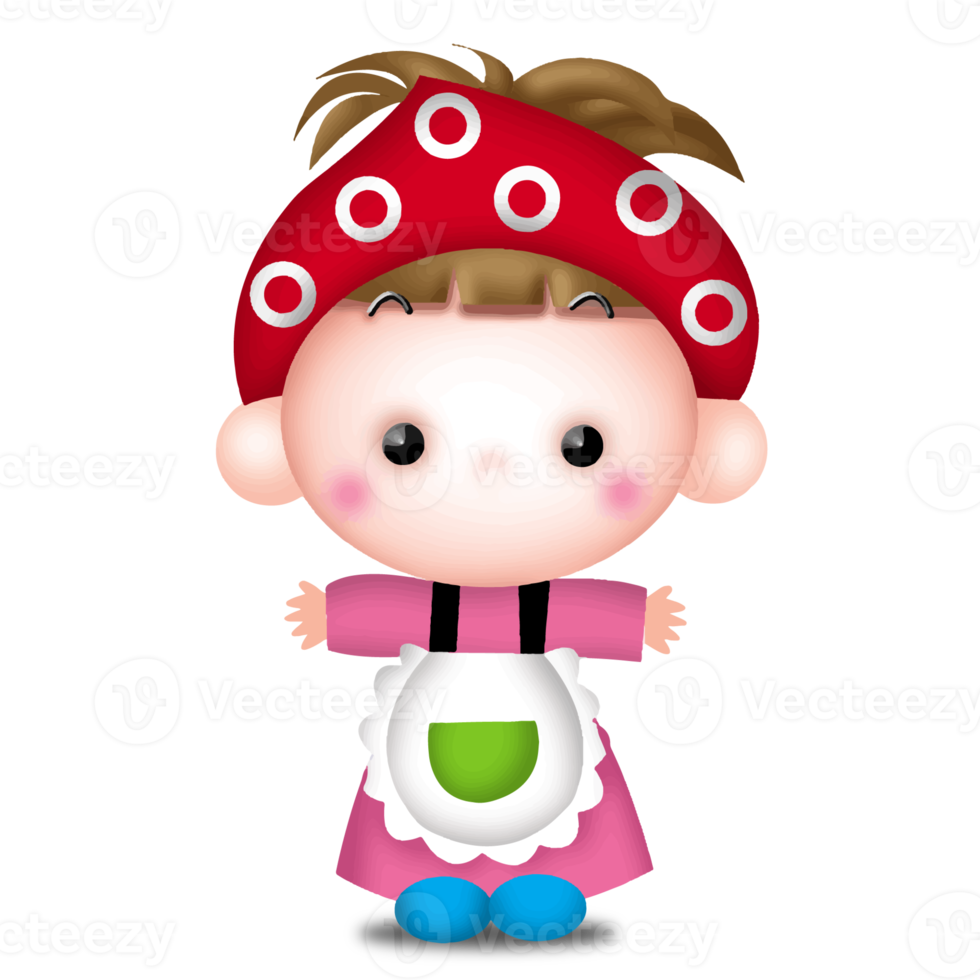 girl Anime Cute Character Cartoon Emotion Illustration, ClipArt Drawing  Kawai Manga Design Art png