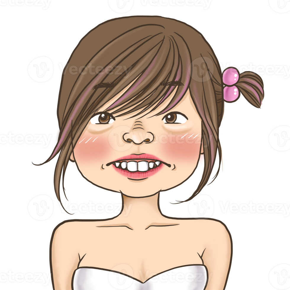 bruiloft anime schattig karakter cartoon emotie illustratie, clipart tekening kawai manga design art png