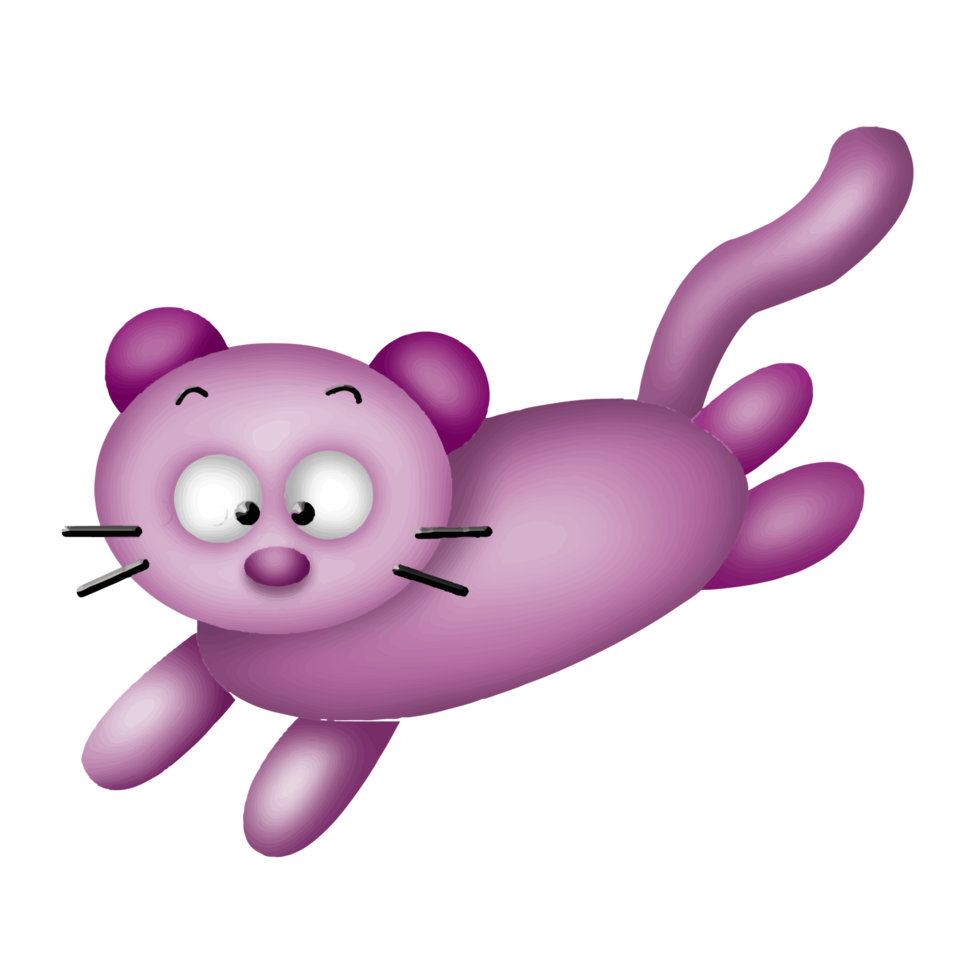 katze niedlich charakter cartoon illustration clipart zeichnung kawaii anime manga design art png