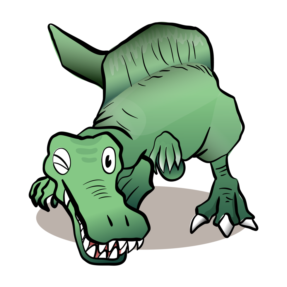 dinosaure faune anime mignon personnage dessin animé modèle émotion illustration clipart dessin kawaii manga conception idée art png