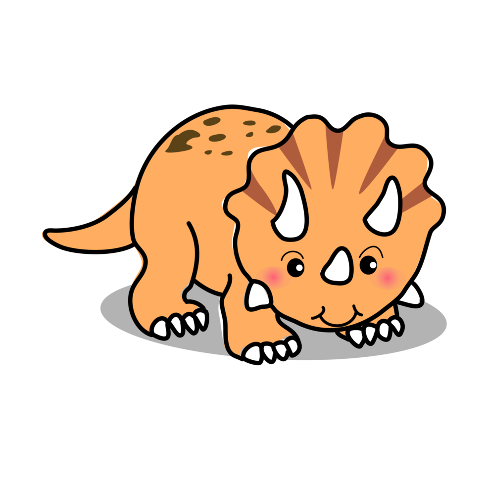 dinosauro fauna anime simpatico personaggio cartone animato modello emozione illustrazione clipart disegno kawaii manga design idea art png