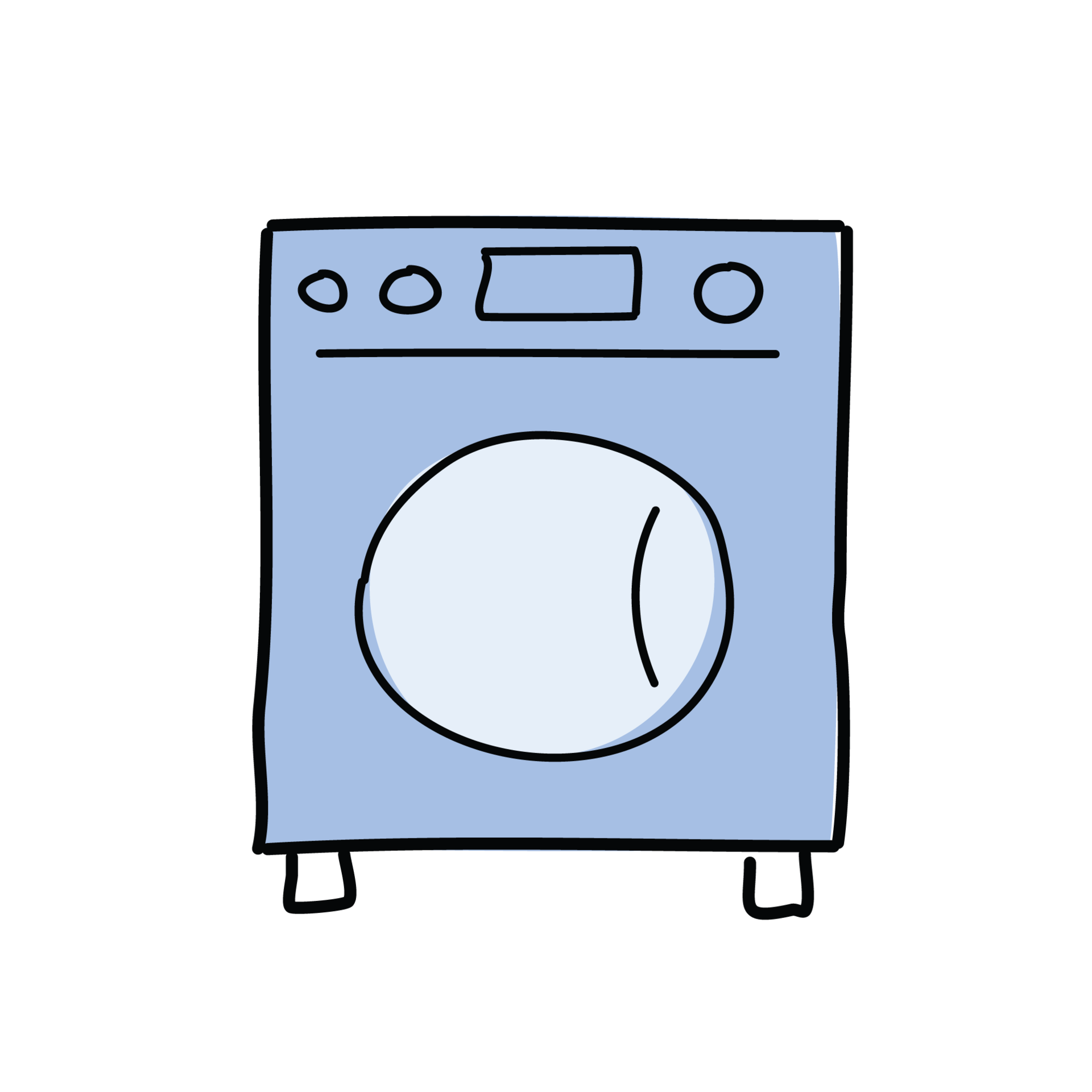 Premium Vector | Sketch washing machine