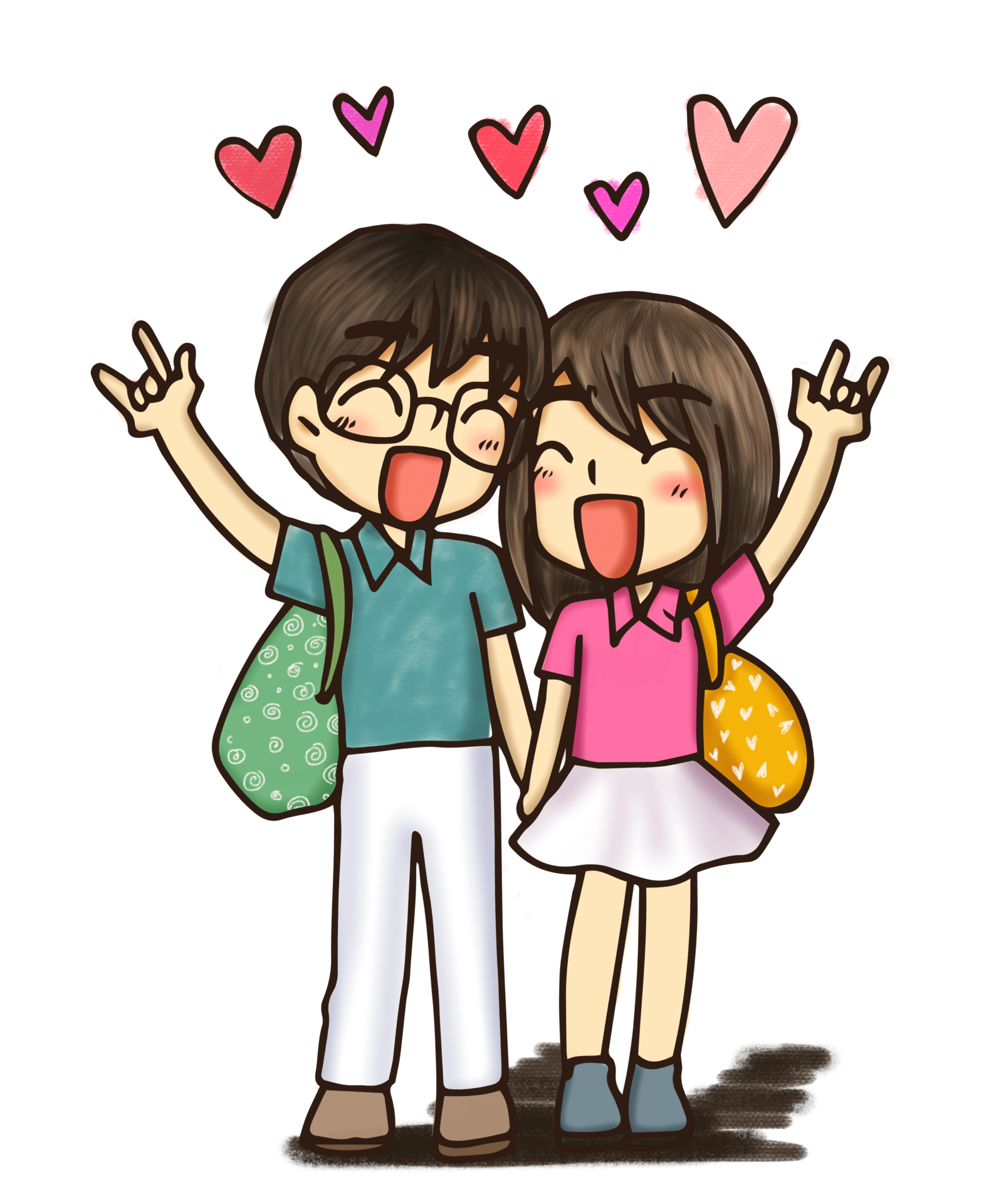 Free Anime love couples together travel Cute Character Cartoon Model  Emotion Illustration ClipArt Drawing Kawaii Manga Design Idea Art 8470335  PNG with Transparent Background