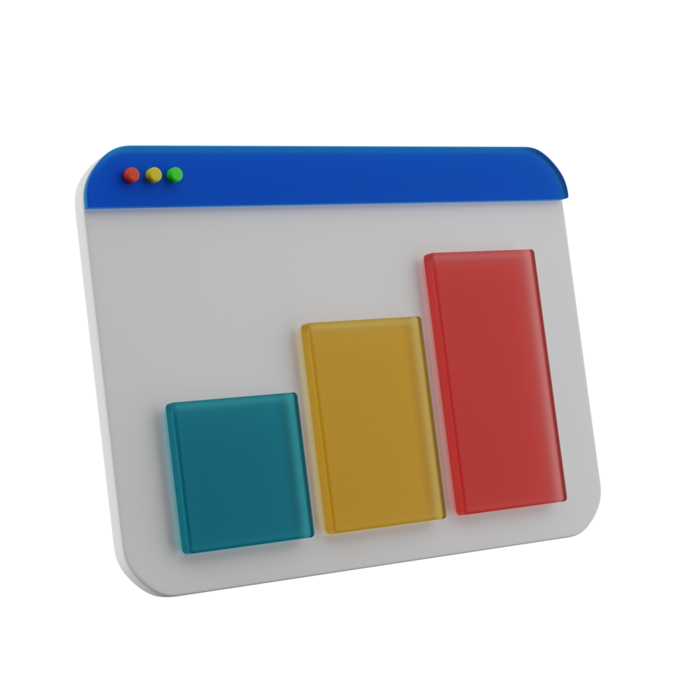 3D-Illustration Dashboard-Tech-Symbol png