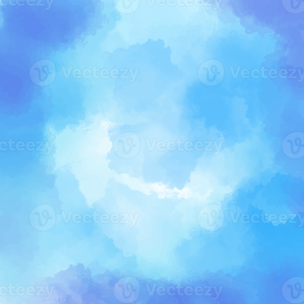 aquarelle bleue abstraite pour le fond png